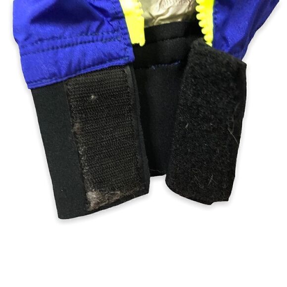 Vintage WILD THINGS Ski Snow Suit in Blue and Neon Yellow - Picture 9 of 15